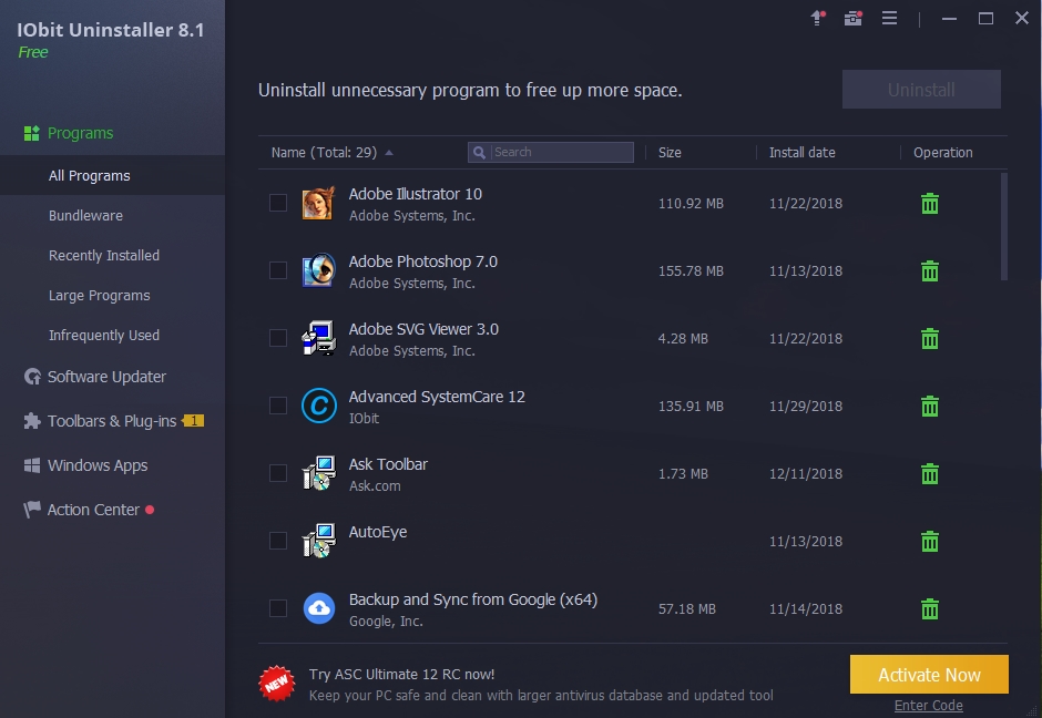 IObit Uninstaller 8.4 Pro Review 2019