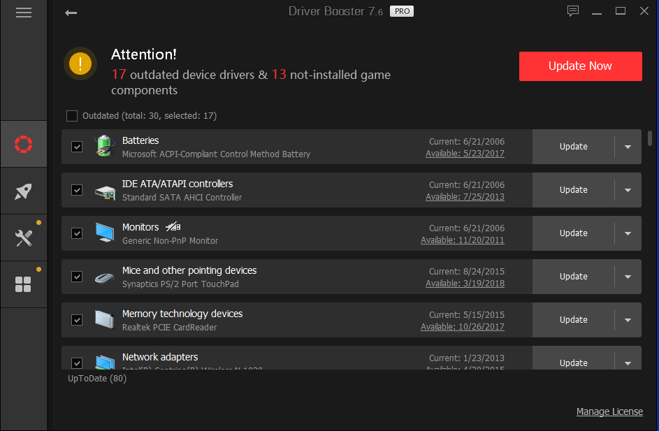 Updated Now Driver Interface
